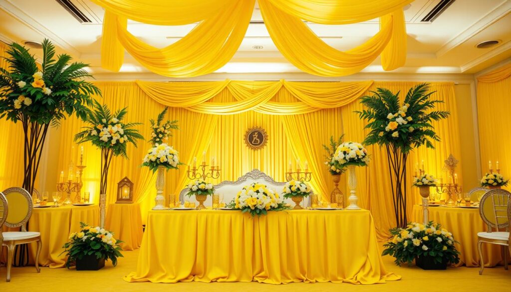 dekorasi kuning untuk acara perayaan dekorasi kuning untuk acara perayaan
